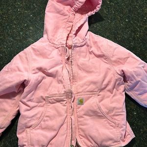 Girls kids pink Carhartt lined coat